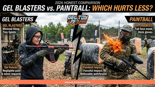 Gel Blasters vs. Paintball: Which Hurts Less? (2026 Honest Comparison) | GelToyNation - Gel Toy Nation