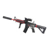 GEL TOY NATION Electric TG Blowback M4A1 Carbine Gel Blaster Gun Black and red